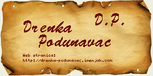 Drenka Podunavac vizit kartica